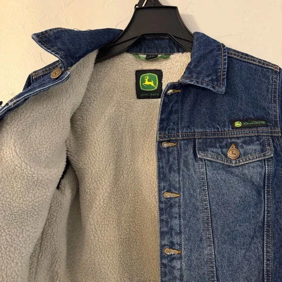 John Deere Boys Denim Trucker Jacket, Medium (8) - Picture 3 of 6